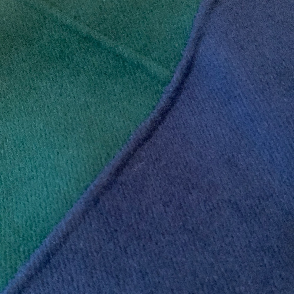 St. John Wool Cashmere blend Dress Sewn by hand in Lapis & Emerald size 6 - Picture 4 of 13